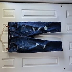 Torrid ripped/distressed Capri jeans